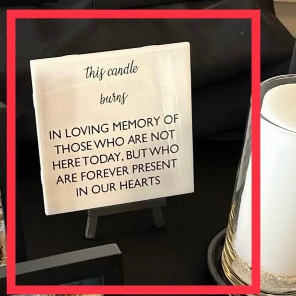 In Loving Memory Sign - Picture 4 of 4